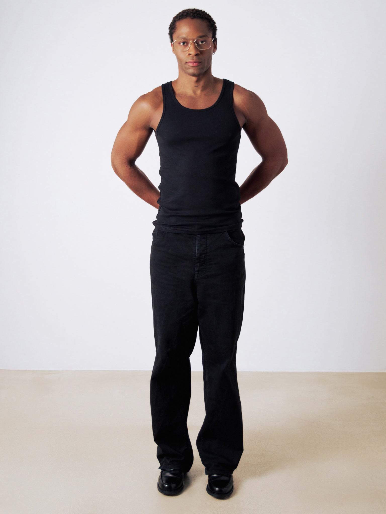 Geribbelde Tank Top