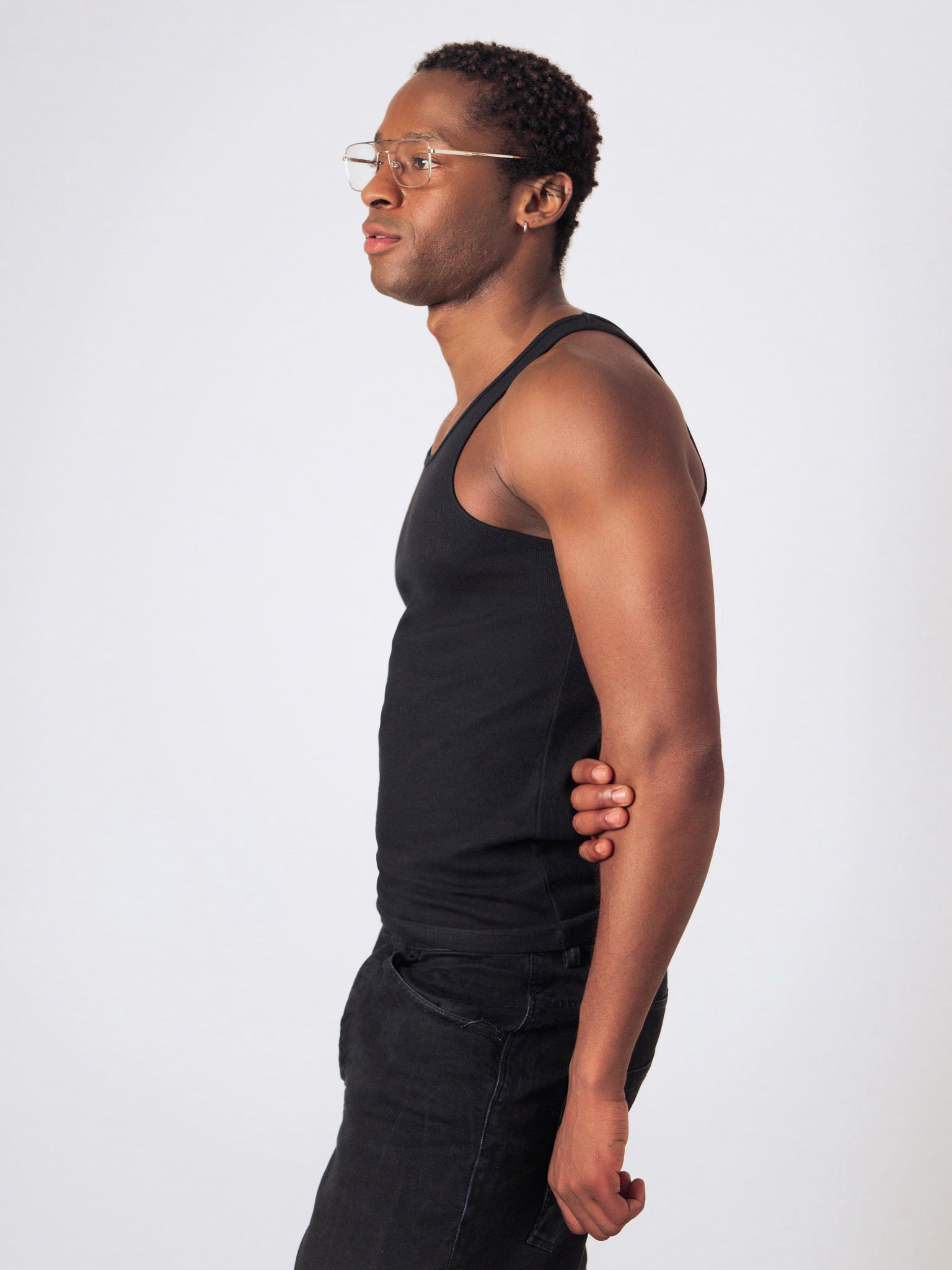 Geribbelde Tank Top