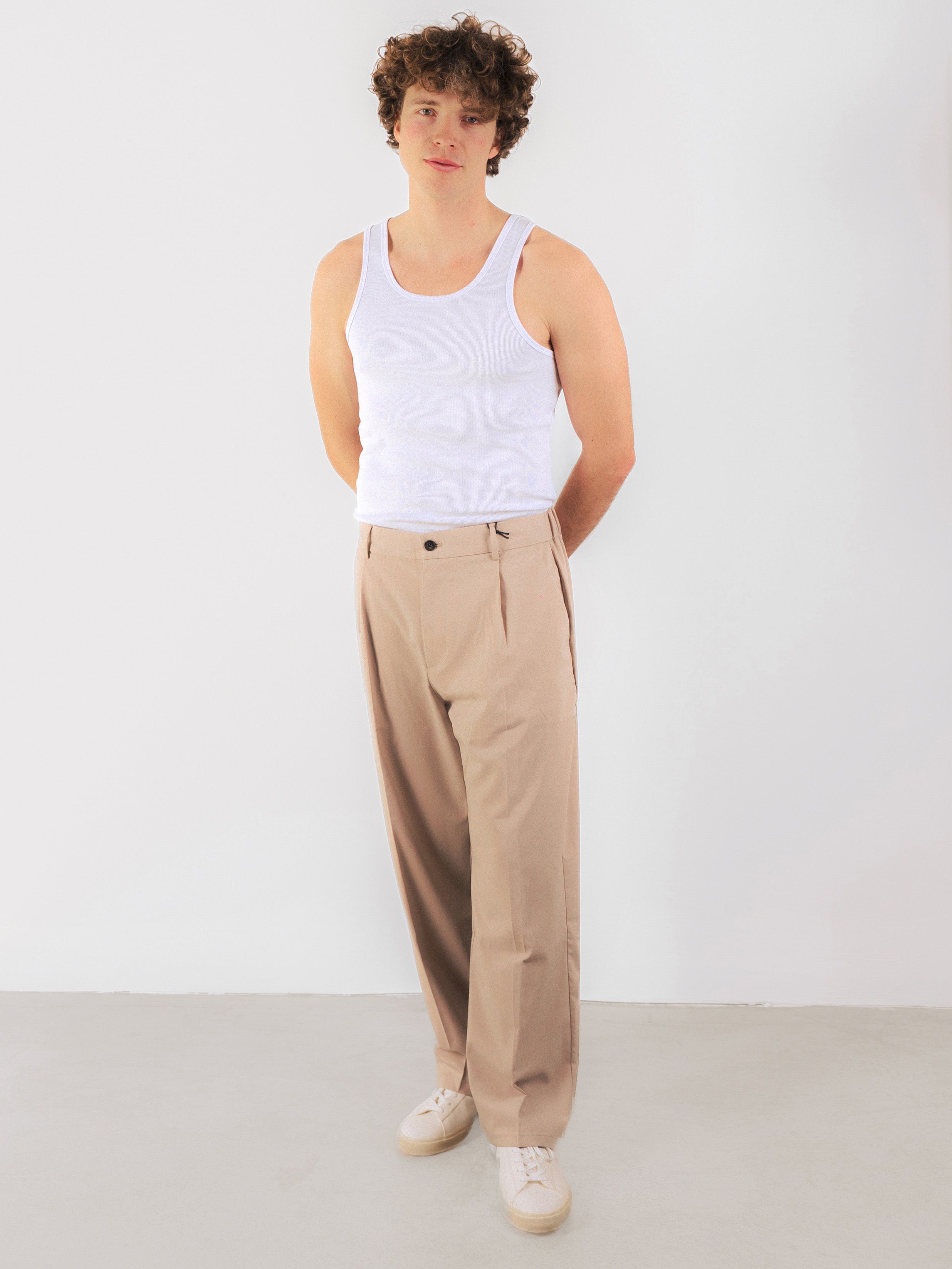 Geribbelde Tank Top