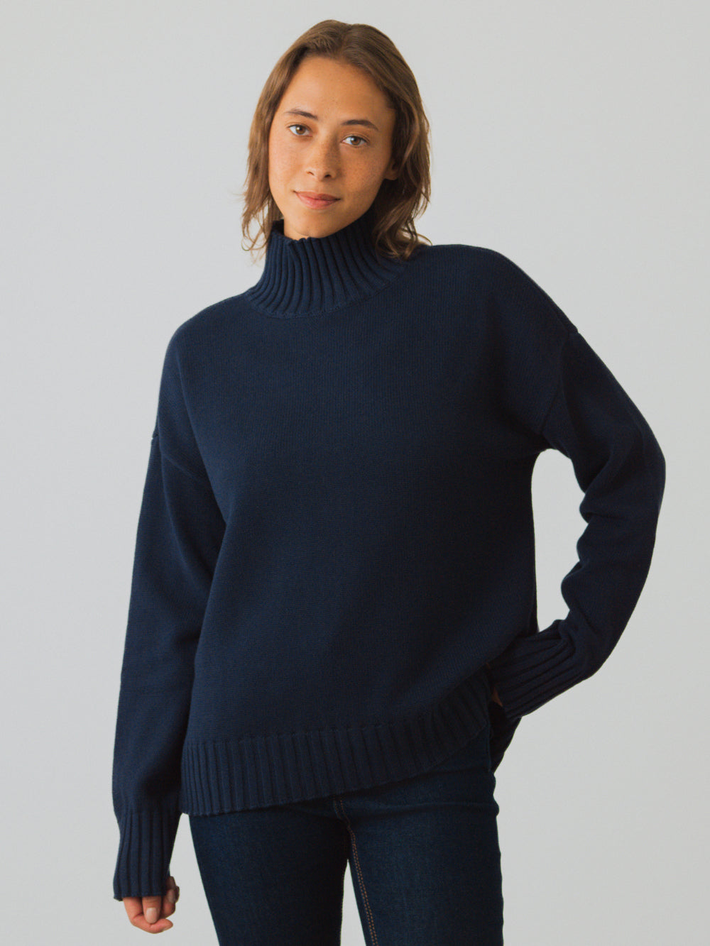 Mock-Pullover