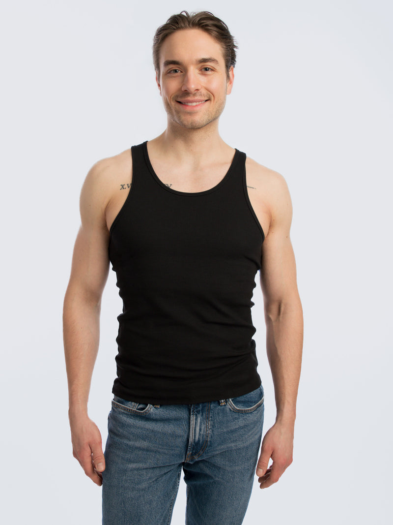 Geripptes Tanktop 2er-Pack