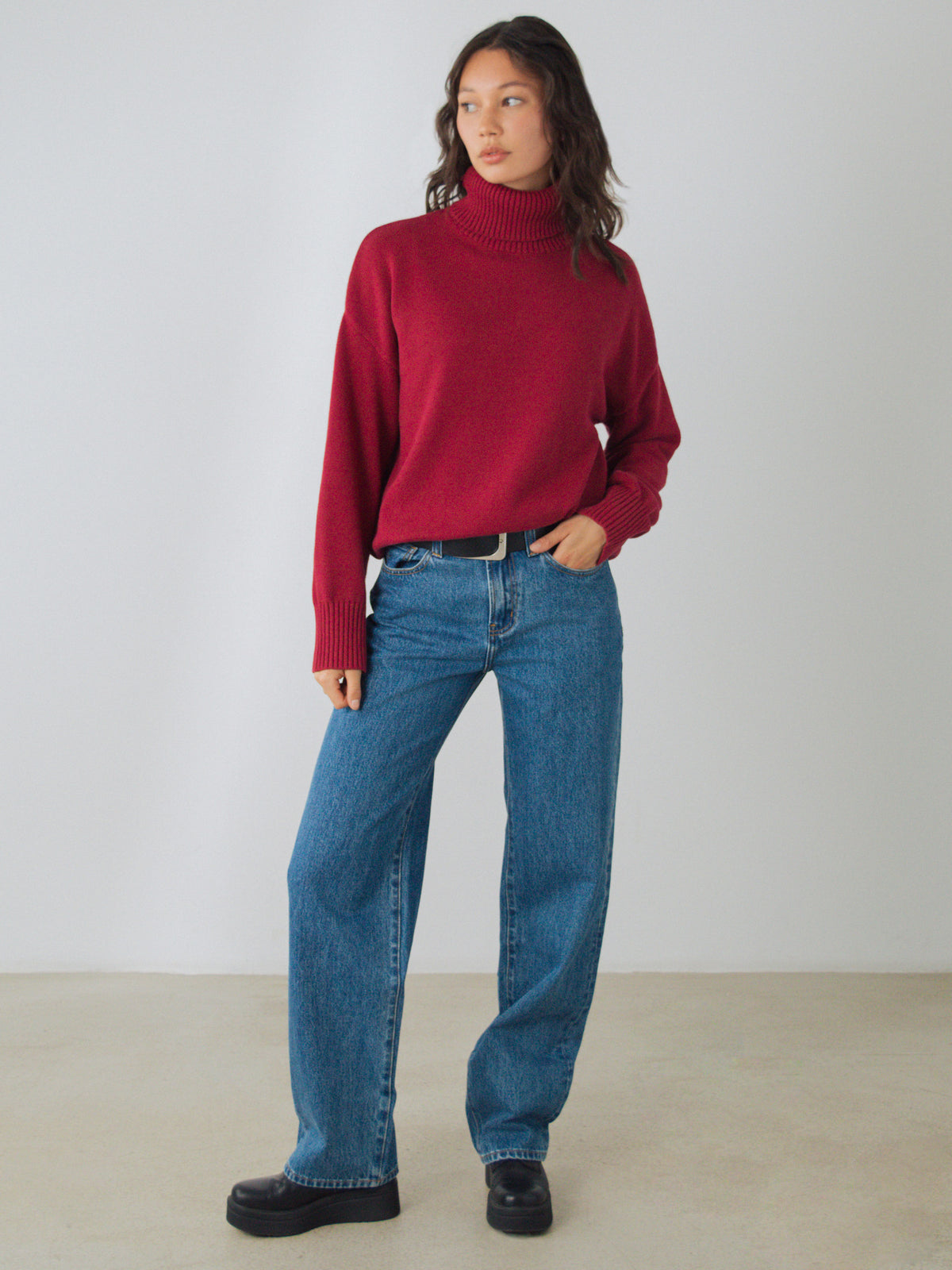 Chunky Rollkragenpullover