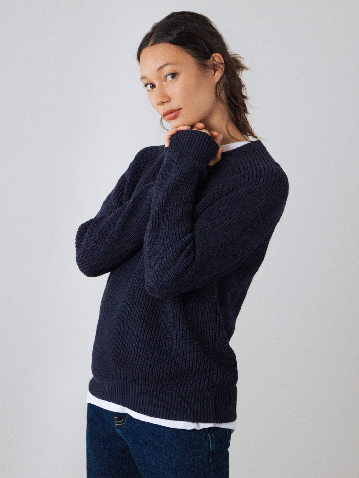 Grobstrick Pullover Damen