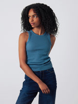 Ribbed Racer Top